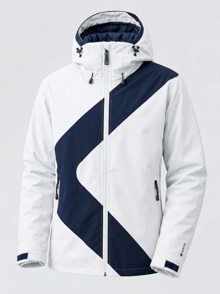 White and navy technical jacket from S.P.A. JACKET